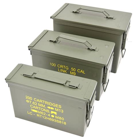 metal ammo box military surplus|50 cal ammo cans for sale.